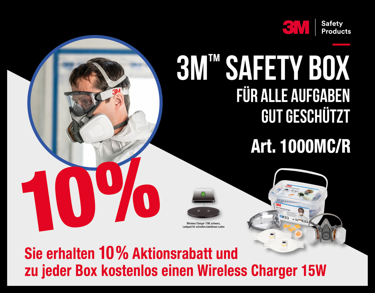 3M Safety-Box-Aktion mit einem kostenlosen Wireless Charger