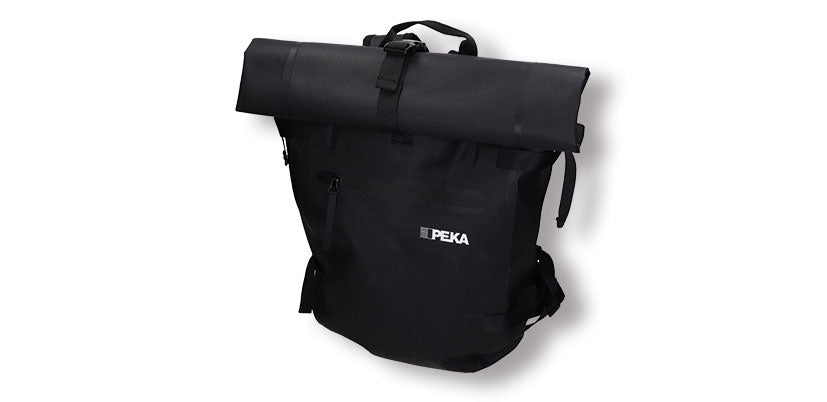 PEKA-Rolltop-Rucksack schwarz