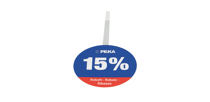 Regalwobbler, 15% Aktion